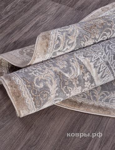 ковер KARMEN HALI ARMINA 03880C GREY / BROWN Круг — фото 4