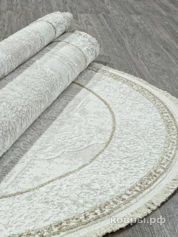 ковер DURKAR RUBI 26702Z CREAM / WHITE Овал — фото 3