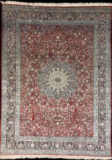 Шелковый Китайский ковер ручной работы 2.45x3.45