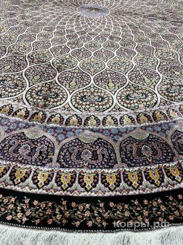 ковер ручной работы Шелковый Иранский ковер ручной работы Qum (Кум) 4x4 — фото 4