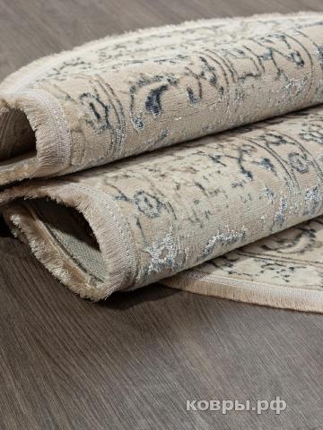 ковер Ковер VALENTIS MIKONOS F584AH CREAM / D.BLUE Овал — фото 4