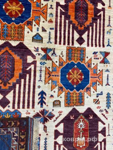 ковер ручной работы Шелковый Афганский ковер ручной работы Temir Baluch (Темир Балуч) 2.9x2.06 — фото 3