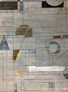 Индийский ковер ручной работы из шелка и шерсти 3.66x2.82