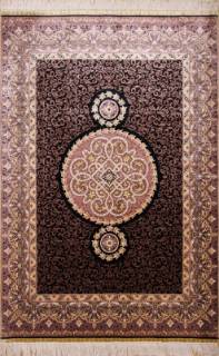 Шелковый Китайский ковер ручной работы 1.38x0.93