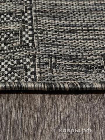 ковер Ковер MERINOS KAIR S144 BLACK-GRAY Овал — фото 4