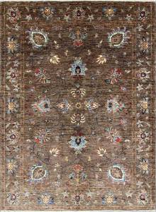 Шелковый Афганский ковер ручной работы Сhoubi (Чуби файн) 2.11x1.58