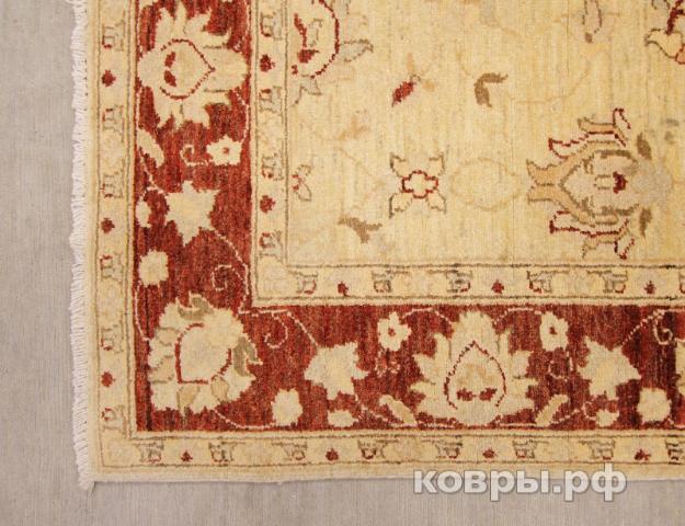 ковер ручной работы Афганский ковер ручной работы из шелка и шерсти Сhoubi Ziegler (Чуби зиглер) 1.93x1.48 — фото 2