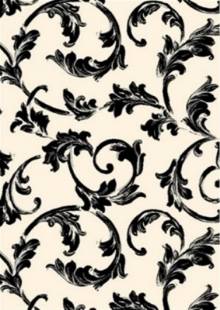 Чёрно-белый ковёр Avant-Garde Vivace white Чёрно-белый ковёр Avant-Garde Vivace white