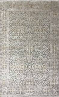 Индийский ковер ручной работы из шелка и шерсти 2.93x1.9