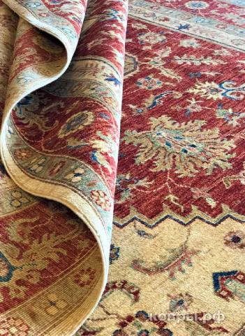 ковер ручной работы Шерстяной Афганский ковер ручной работы Сhoubi (Чуби)  2.28x1.68 — фото 2