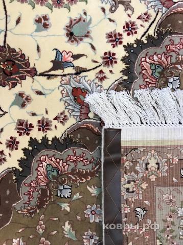 ковер ручной работы Иранский ковер ручной работы из шелка и шерсти Tabriz (Табриз Шива) 3.5x2.5 — фото 5