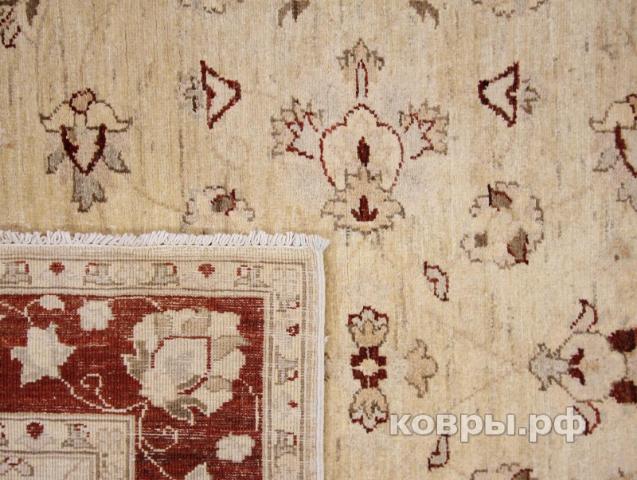 ковер ручной работы Афганский ковер ручной работы из шелка и шерсти Сhoubi Ziegler (Чуби зиглер) 1.93x1.48 — фото 3