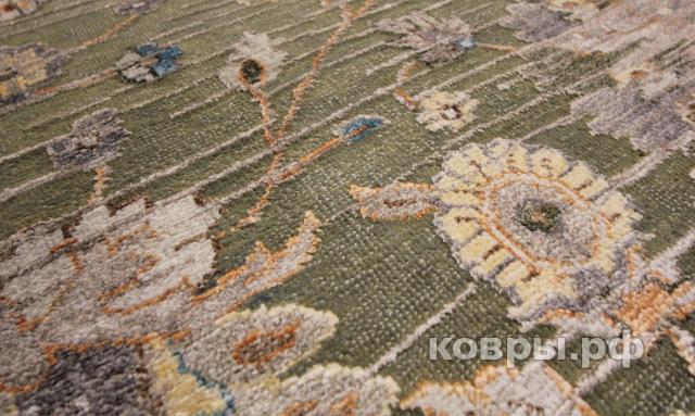 ковер ручной работы Индийский ковер ручной работы из шелка и шерсти 3.05x2.52 — фото 2