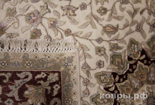 ковер ручной работы Индийский ковер ручной работы из шелка и шерсти Agra (Агра) 1.56x0.95 — фото 5