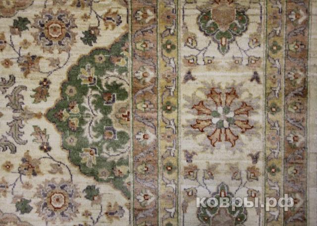 ковер ручной работы Шелковый Афганский ковер ручной работы Сhoubi (Чуби) 4.18x3.01 — фото 7