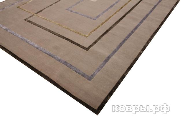 ковер ручной работы Индийский ковер ручной работы из шелка и шерсти 3.69x2.8 — фото 2