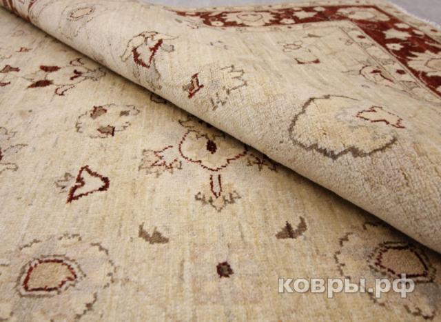 ковер ручной работы Афганский ковер ручной работы из шелка и шерсти Сhoubi Ziegler (Чуби зиглер) 1.93x1.48 — фото 4