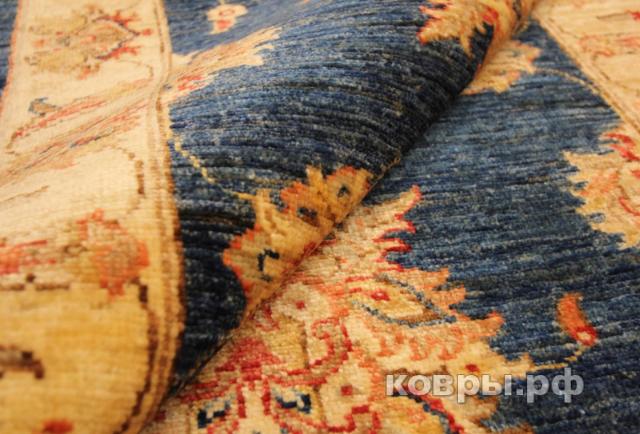 ковер ручной работы Афганский ковер ручной работы из шелка и шерсти Сhoubi (Чуби) 1.2x0.8 — фото 6