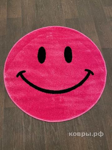 ковер Ковер MERINOS SMILE 2 NC19 PINK Круг — фото 2