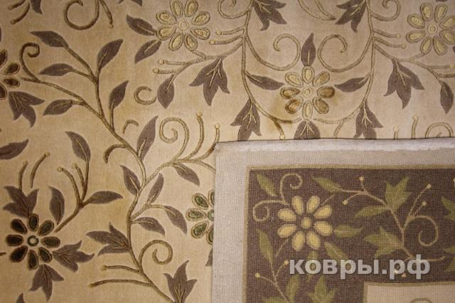 ковер ручной работы Китайский ковер ручной работы из шелка и шерсти 3.05x2.44 — фото 3