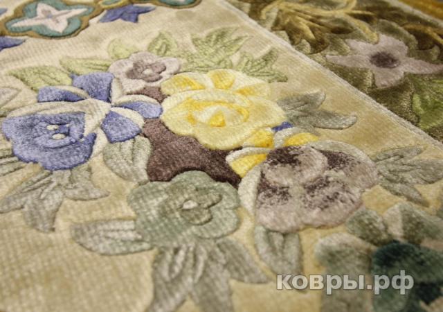 ковер ручной работы Китайский ковер ручной работы из шелка и шерсти 1.5x0.8 — фото 5