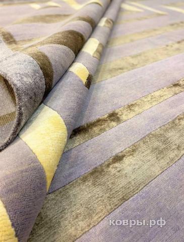 ковер ручной работы Индийский ковер ручной работы из шелка и шерсти 3.07x2.52 — фото 2