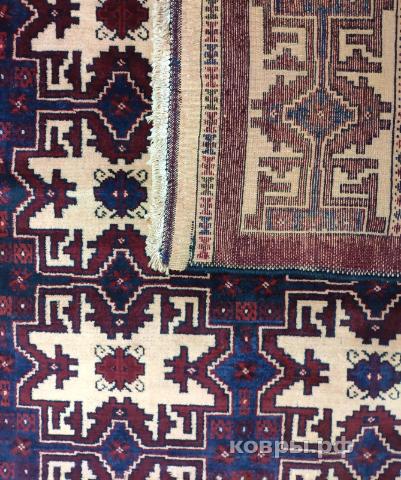 ковер ручной работы Афганский ковер ручной работы из шелка и шерсти Zeyva (Зейва) 3.84x2.18 — фото 3