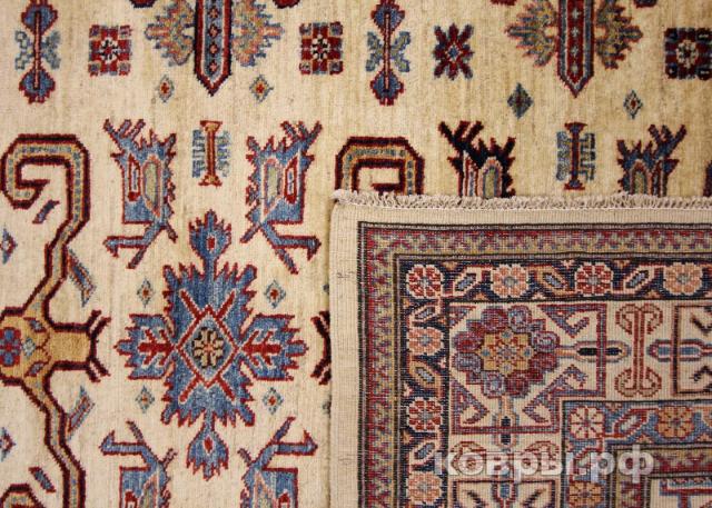 ковер ручной работы Шерстяной Афганский ковер ручной работы Kazakh (Казах) 1.98x1.49 — фото 2