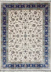 Шелковый Иранский ковер ручной работы Qum (Кум) 3.5x2.5