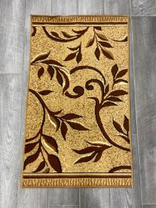 Коврик № 1250,светло-коричневый,размер 0,7 на 1,18 метра