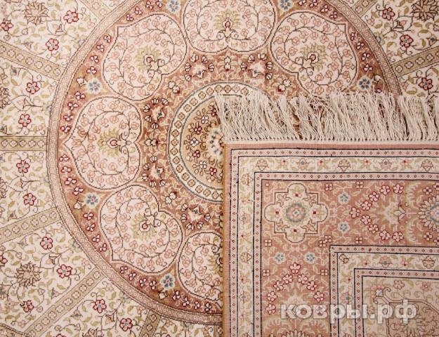 ковер ручной работы Шелковый Китайский ковер ручной работы  Hereke (Хереке) 1.5x1.5 — фото 2