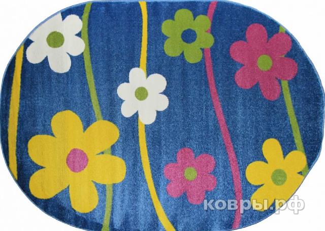 ковер Merinos Crystal 1021 BLUE Овал