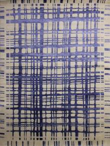 Индийский ковер ручной работы из шелка и шерсти 2.98x2.5