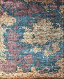 Индийский ковер ручной работы из шелка и шерсти 3.05x2.48