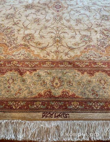 ковер ручной работы Шелковый Иранский ковер ручной работы Qum (Кум) 2.37x1.49 — фото 2