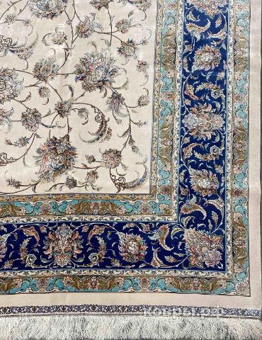 ковер ручной работы Шелковый Иранский ковер ручной работы Qum (Кум) 3.5x2.5 — фото 2