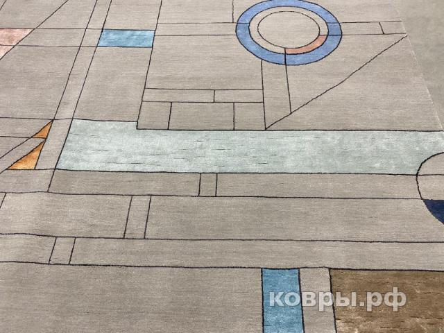 ковер ручной работы Индийский ковер ручной работы из шелка и шерсти 3.66x2.82 — фото 6