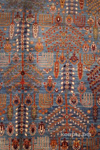 ковер ручной работы Шелковый Афганский ковер ручной работы Сhoubi (Чуби файн) 3.6x2.72 — фото 2