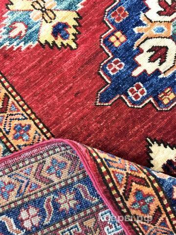ковер ручной работы Шерстяной Афганский ковер ручной работы Kazakh (Казах) 3.65x2.77 — фото 3