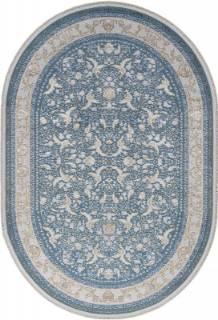 Турецкий ковер Ковер ZARINA M101B BLUE SHIRINK / BLUE SHIRINK Овал