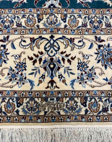 ковер ручной работы Иранский ковер ручной работы из шелка и шерсти Nain (Наин) 3.54x2.57 — фото 2