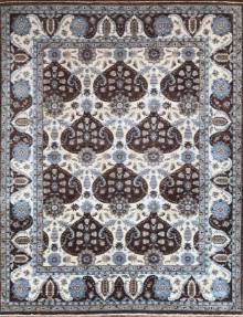 Шелковый Афганский ковер ручной работы Сhoubi (Чуби фараан) 3.37x2.66