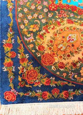 ковер ручной работы Шелковый Индийский ковер ручной работы Kashmir (Кашмир)  3.3x2.36 — фото 3