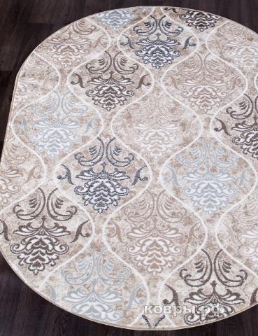 ковер Merinos Valencia Deluxe d310 cream-brown овал — фото 3
