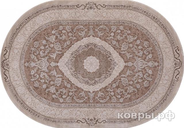 ковер KARMEN HALI ARMINA 03874B BROWN / BROWN Овал