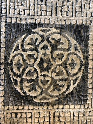 ковер ручной работы Индийский ковер ручной работы из шелка и шерсти 3.7x2.68 — фото 4