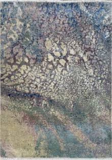 Индийский ковер ручной работы из шелка и шерсти 1.77x1.26