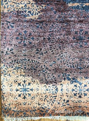 ковер ручной работы Индийский ковер ручной работы из шелка и шерсти 3.05x2.48 — фото 2