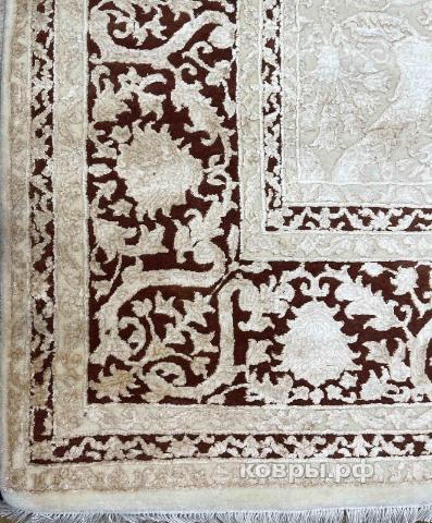 ковер ручной работы Индийский ковер ручной работы из шелка и шерсти Radjput (Раджпут) 3.03x2.51 — фото 3