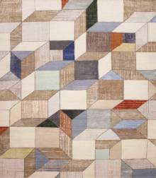 Индийский ковер ручной работы из шелка и шерсти 3.02x2.44